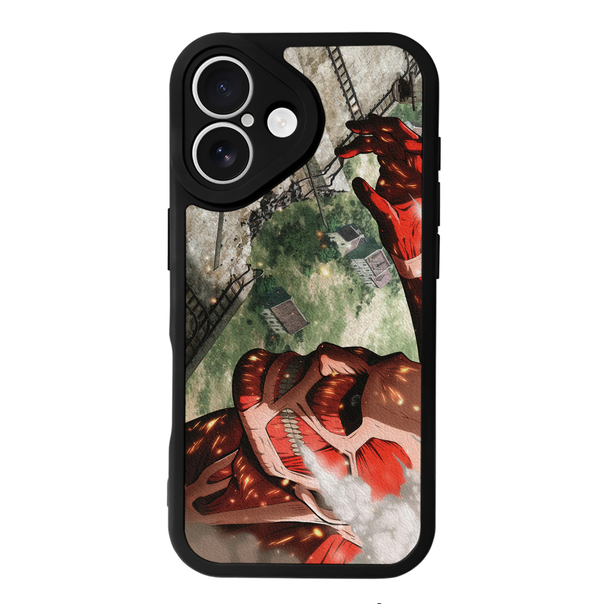 （画像用） 進撃の巨人 Attack on Titan 【iPhone 16シリーズ対応】シリコンスマホケース（レザー調） 材質：シリコン